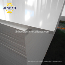 JINBAO tablero de pvc de espuma de color para material de tablero de señalización de pantalla